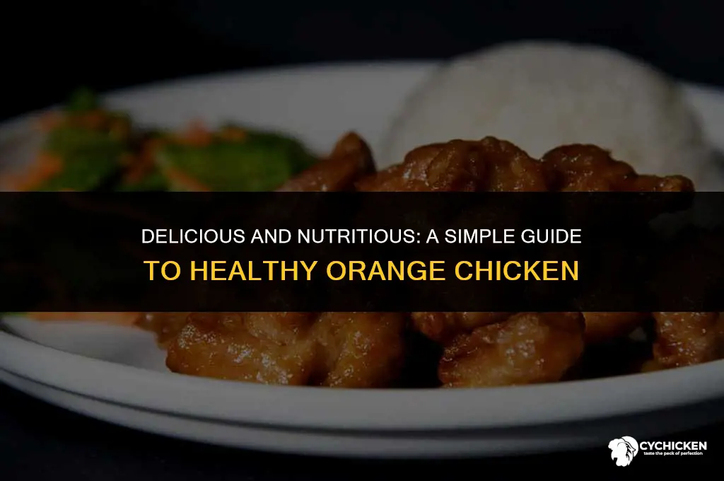 how to make healthy orange chicken