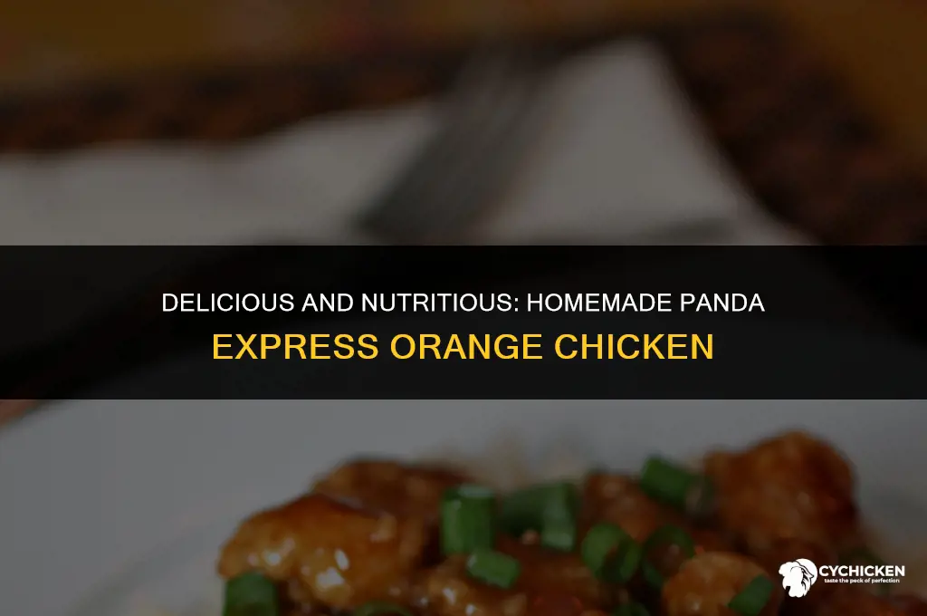 how to make healthy panda express orange chicken