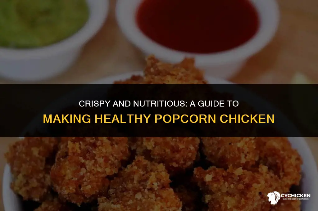 how to make healthy popcorn chicken
