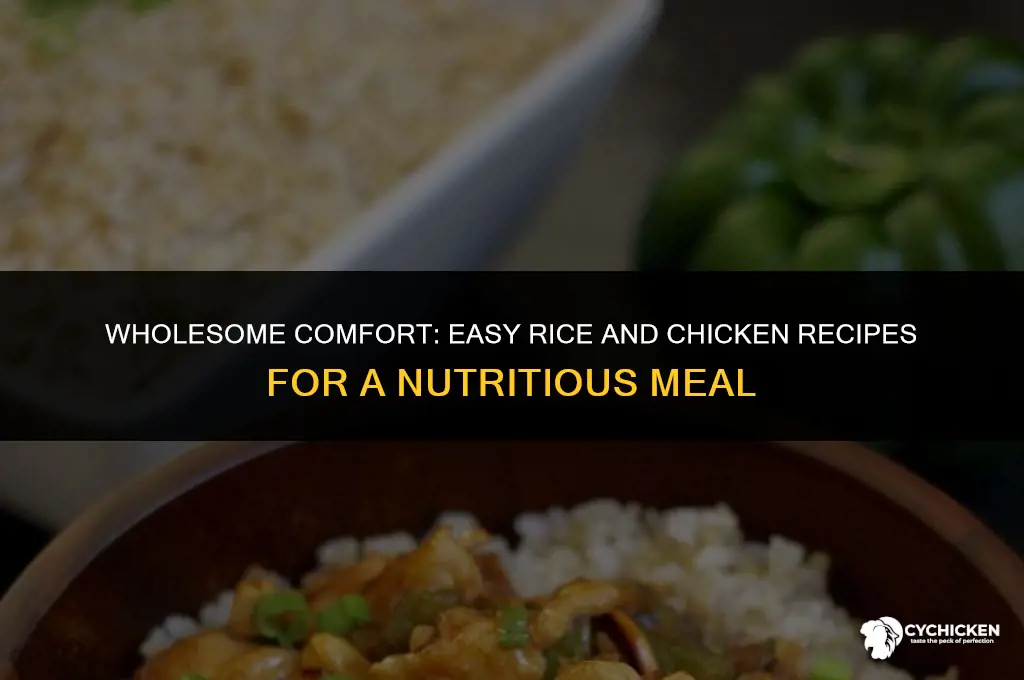 how to make healthy rice and chicken