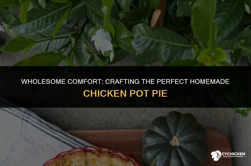 how to make healty homemade chicken pot pie