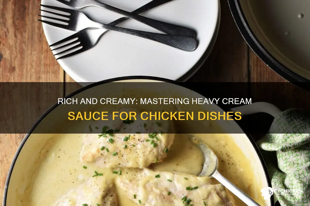 how to make heavy cream sauce for chicken