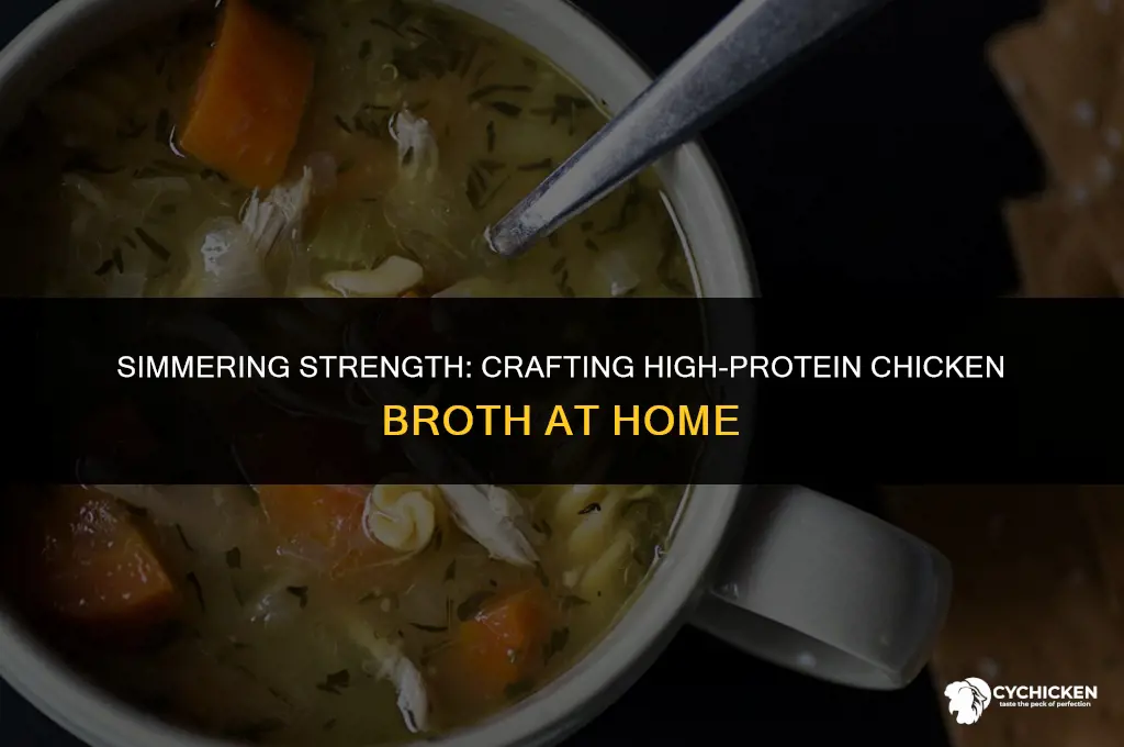 how to make high protein chicken broth