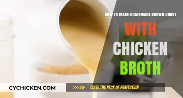 Savory Homemade Brown Gravy: A Simple Chicken Broth Recipe