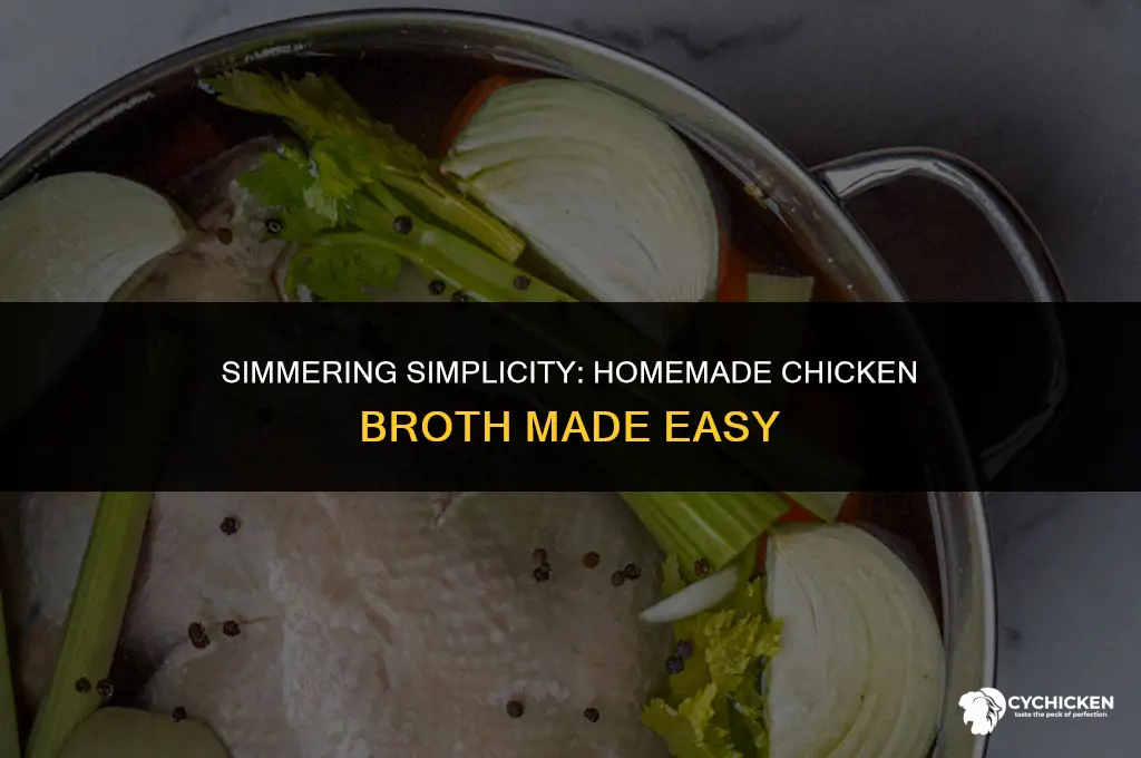 how to make homemade chicken broth easy