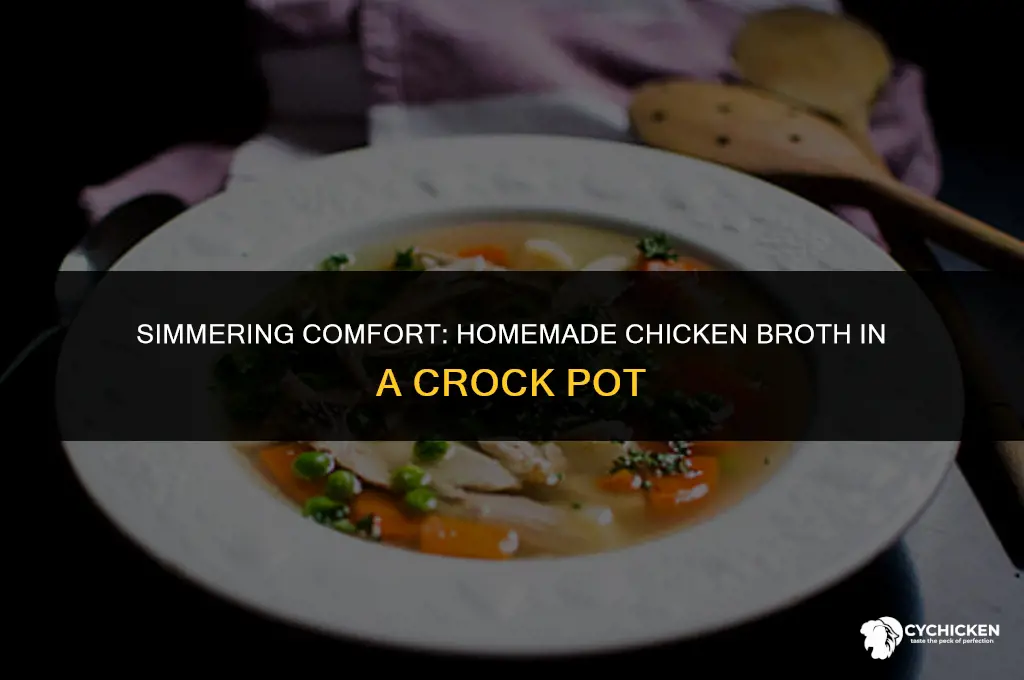 how to make homemade chicken broth in a crock pot