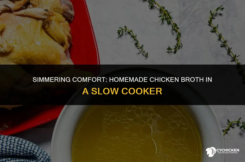 how to make homemade chicken broth in slow cooker