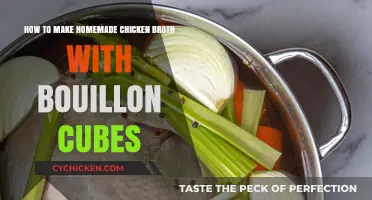 From Scratch to Simmering: Crafting Homemade Chicken Broth with Bouillon Cubes