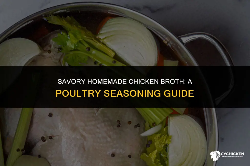 how to make homemade chicken broth with poultry seasoning