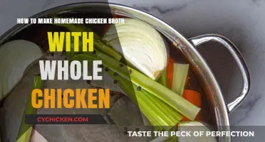 From Scratch: Homemade Chicken Broth Using Whole Chicken