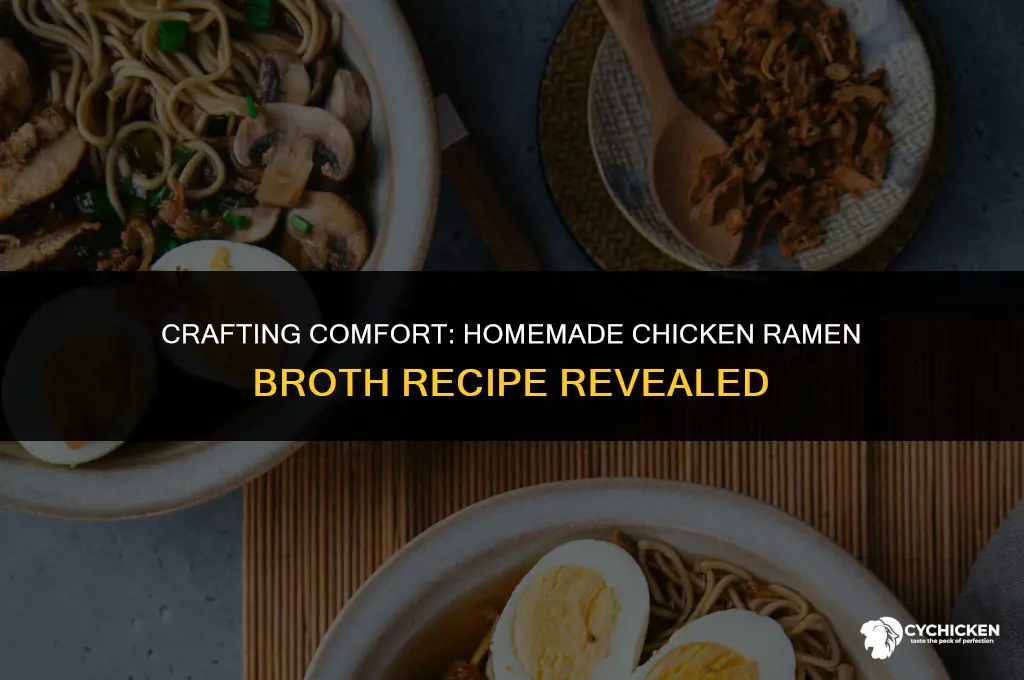 how to make homemade chicken ramen broth