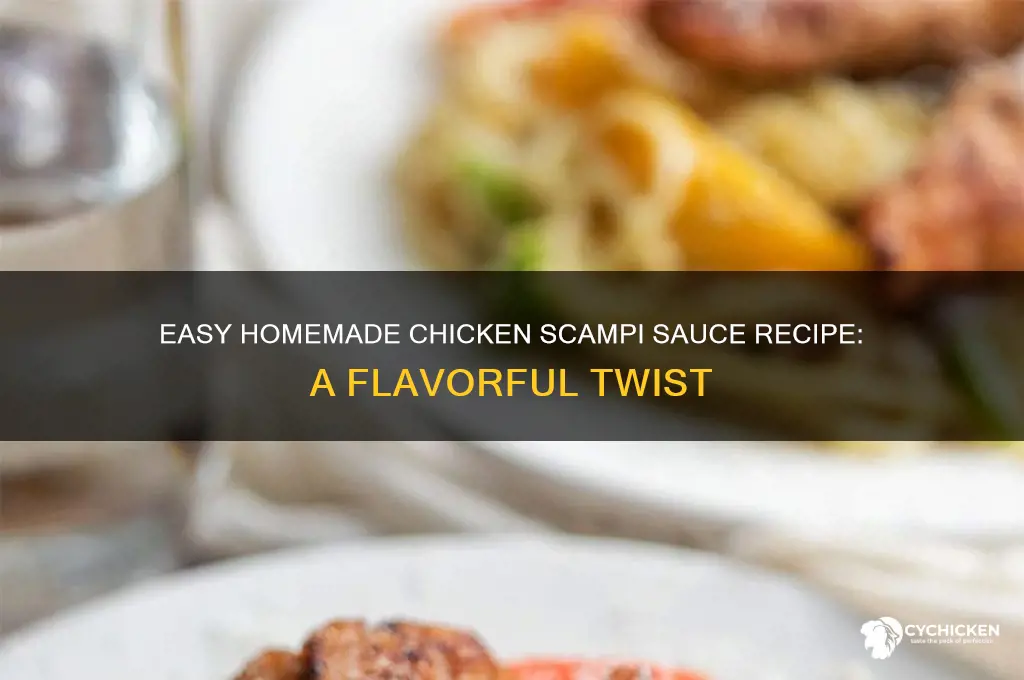 how to make homemade chicken scampi sauce