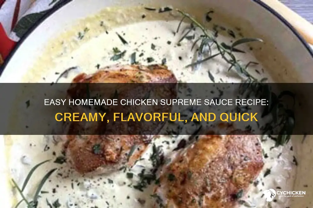 how to make homemade chicken supreme sauce