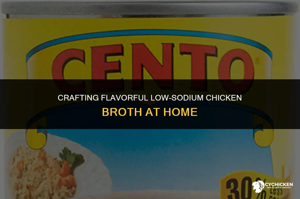 how to make homemade low sodium chicken broth