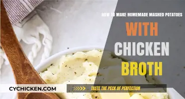 Creamy Mashed Potatoes with a Savory Chicken Broth Twist