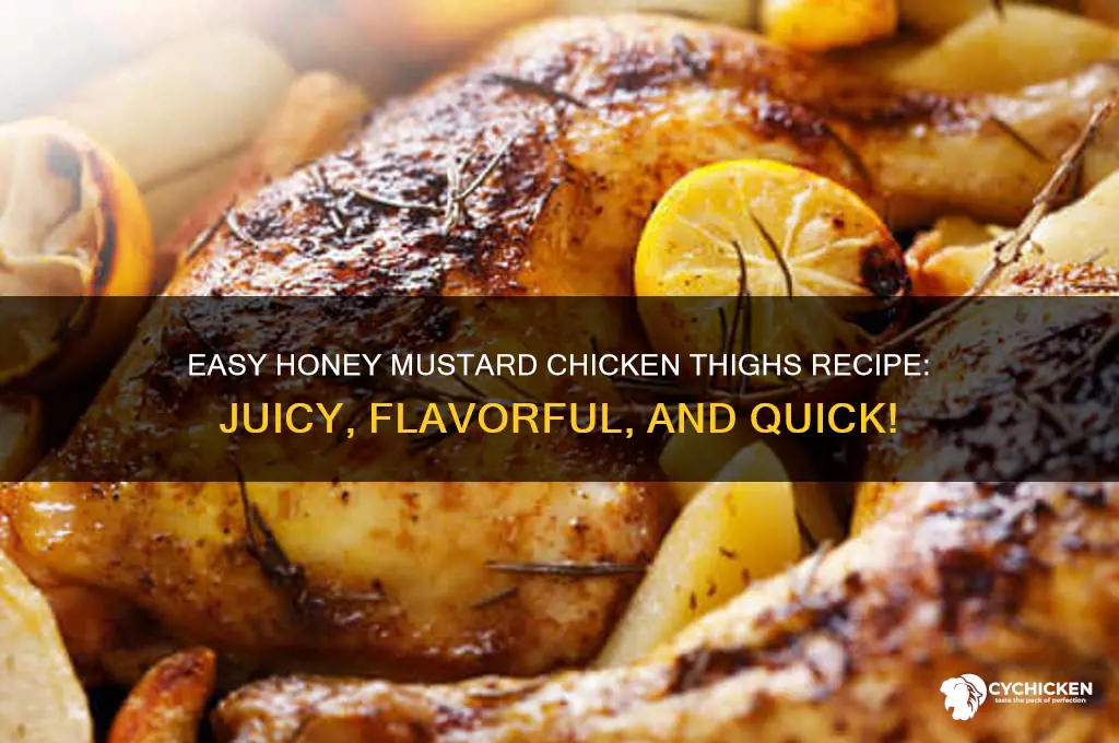 how to make honey mustard chicken thighs
