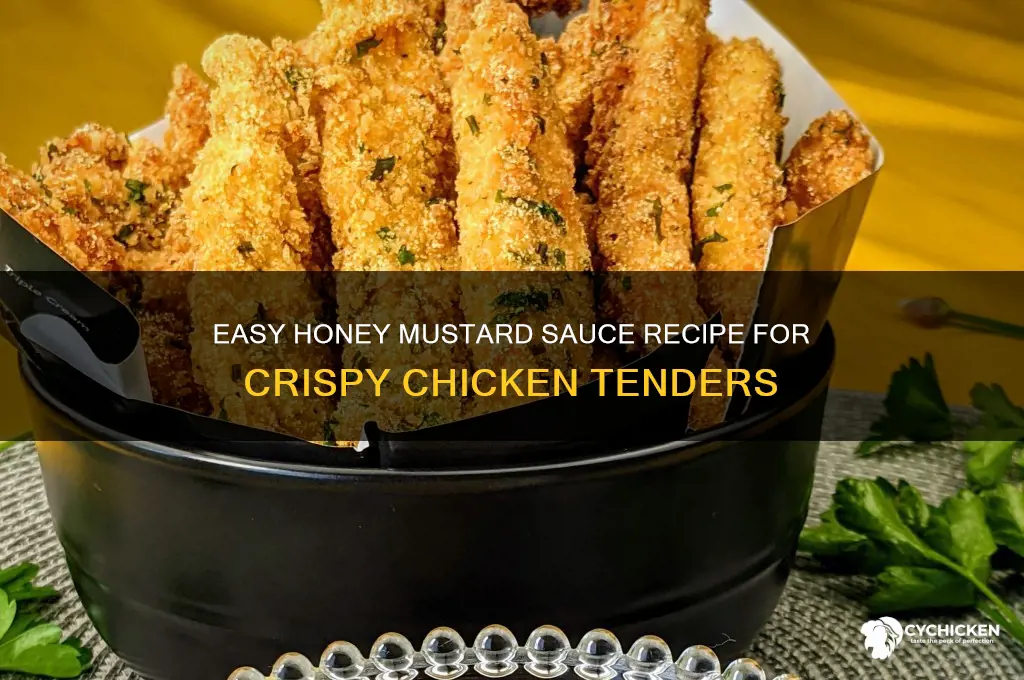 how to make honey mustard dipping sauce for chicken tenders