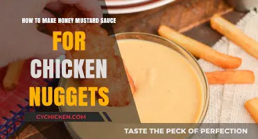 Easy Honey Mustard Sauce Recipe for Crispy Chicken Nuggets