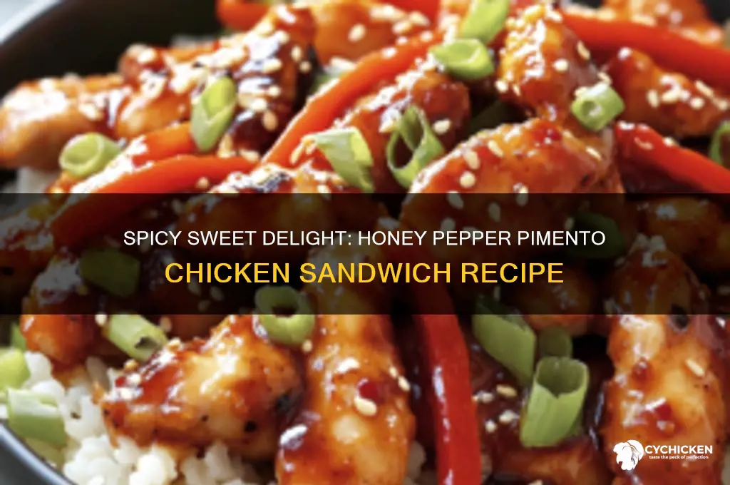 how to make honey pepper pimento chicken sandwich