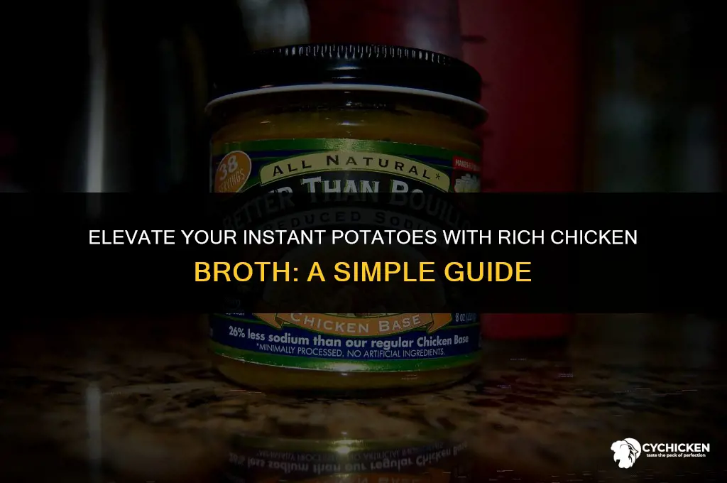 how to make instant potatoes with chicken broth