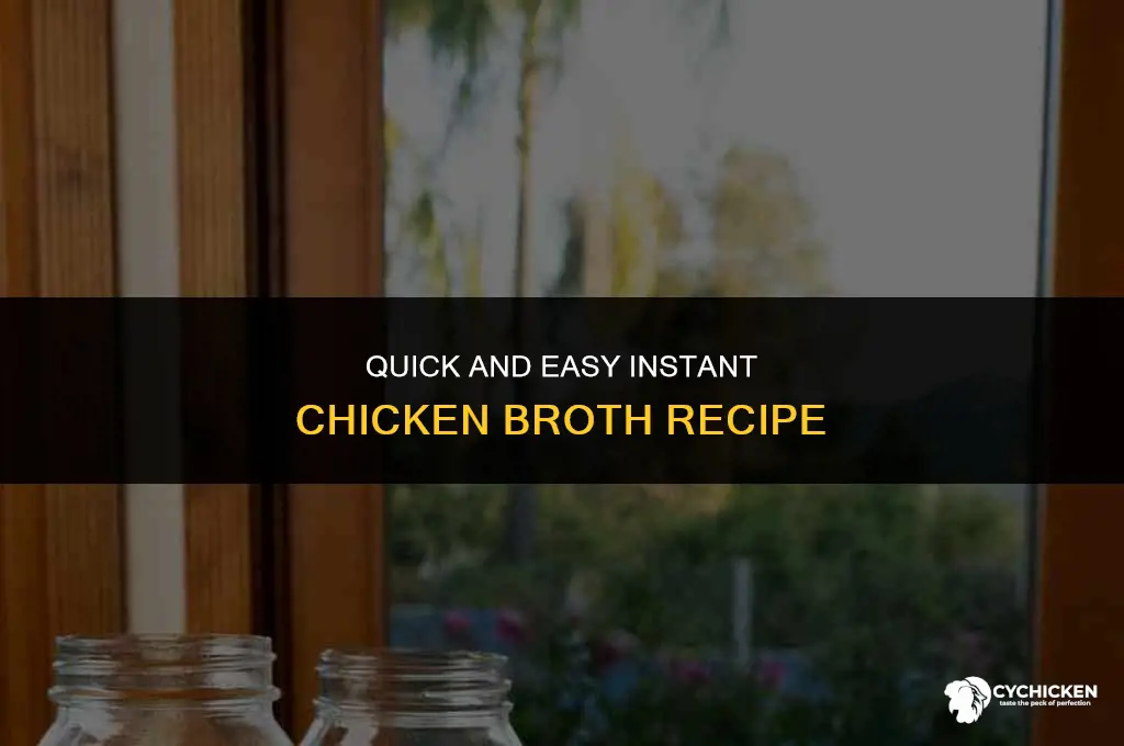 how to make istant chicken broth