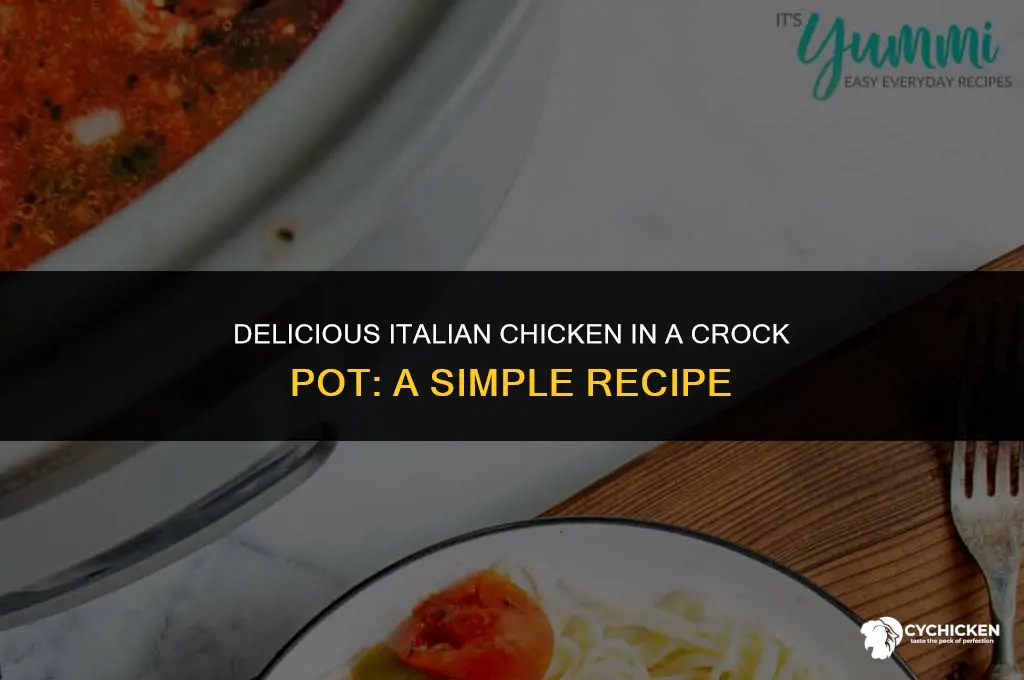 how to make italian chicken in crock pot