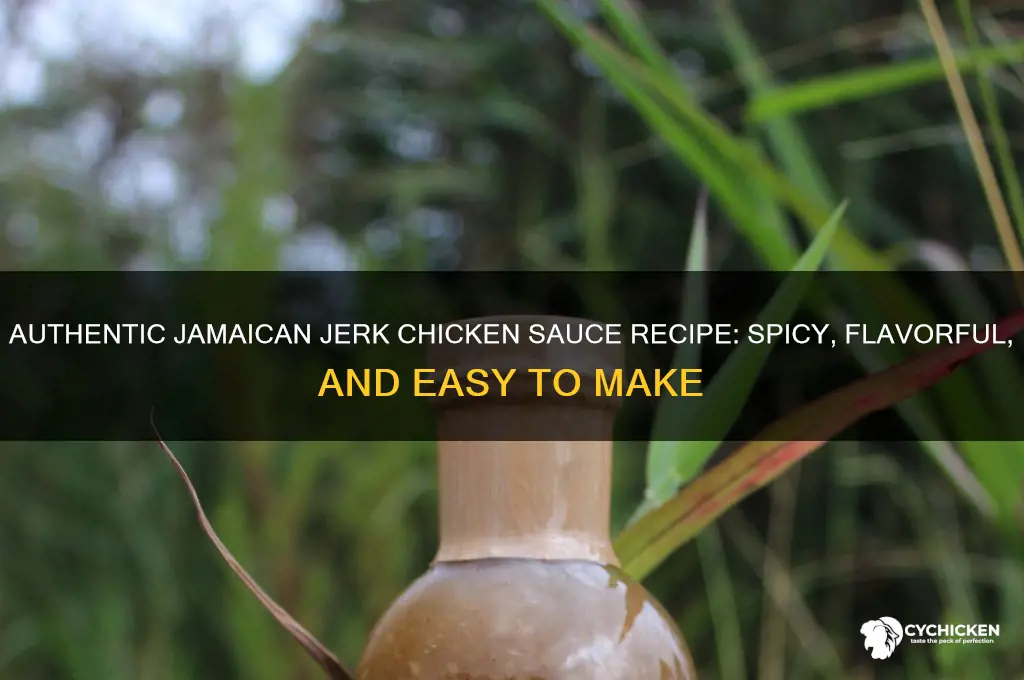 how to make jamaican jerk chicken sauce