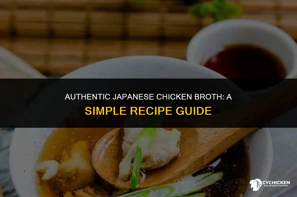 how to make japanese chicken broth