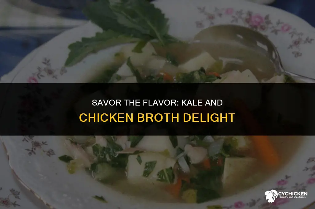 how to make kale with chicken broth