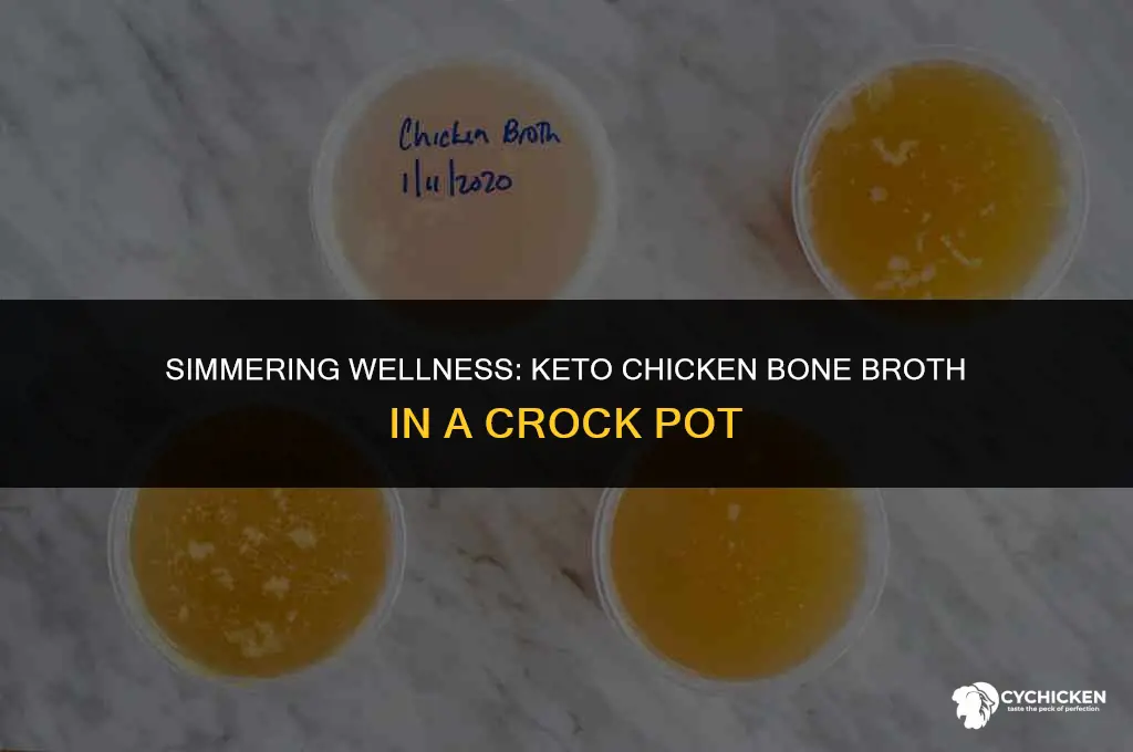 how to make keto chicken bone broth in crock pot