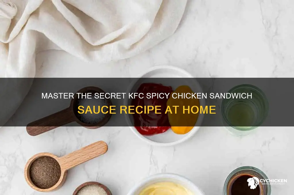 how to make kfc spicy chicken sandwich sauce
