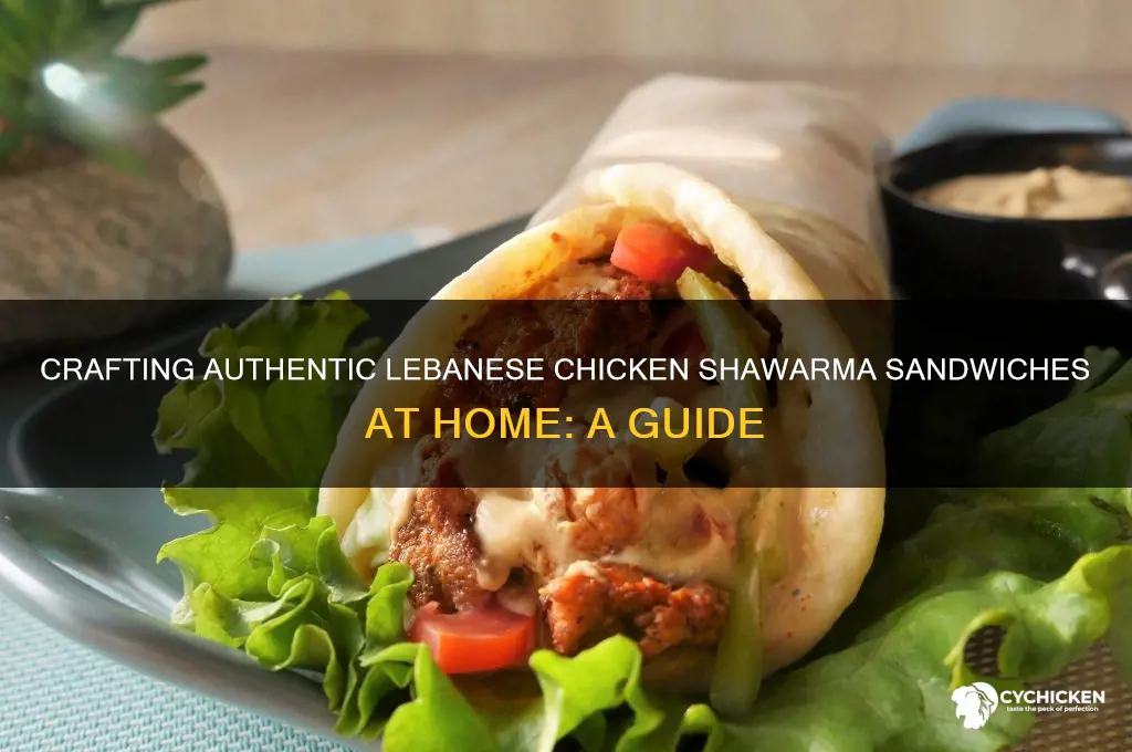 how to make lebanese inspired chicken shawarma sandwiches