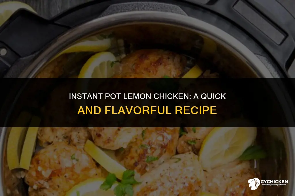 how to make lemon chicken in instant pot
