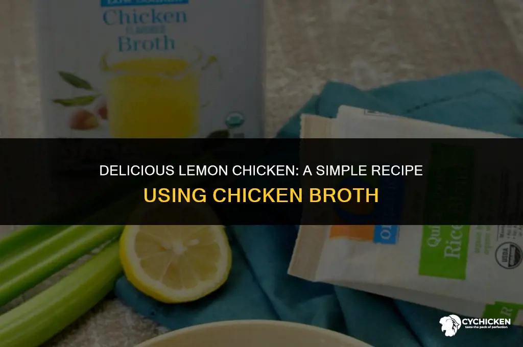 how to make lemon chicken with chicken broth