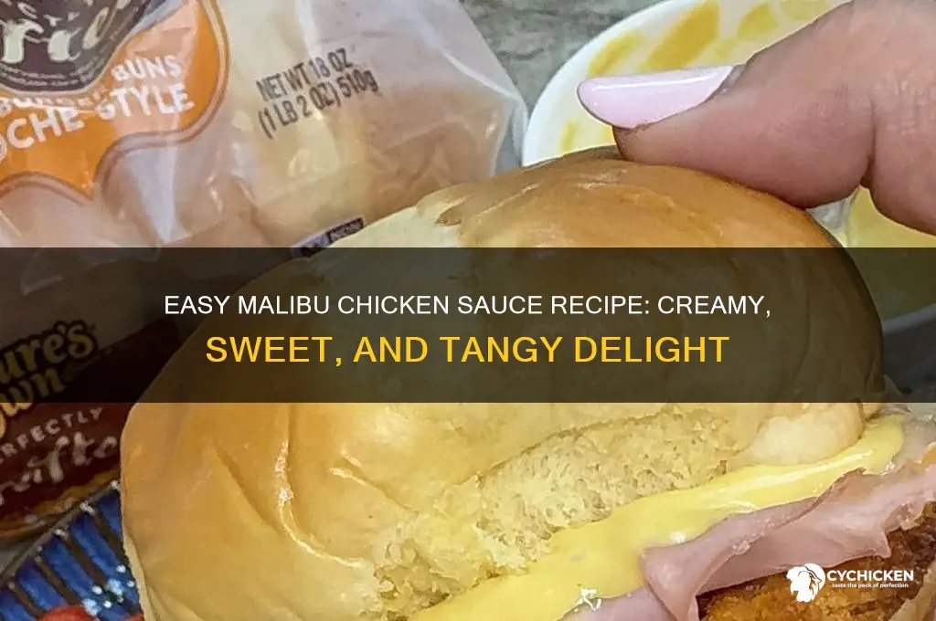 how to make malibu chicken sauce