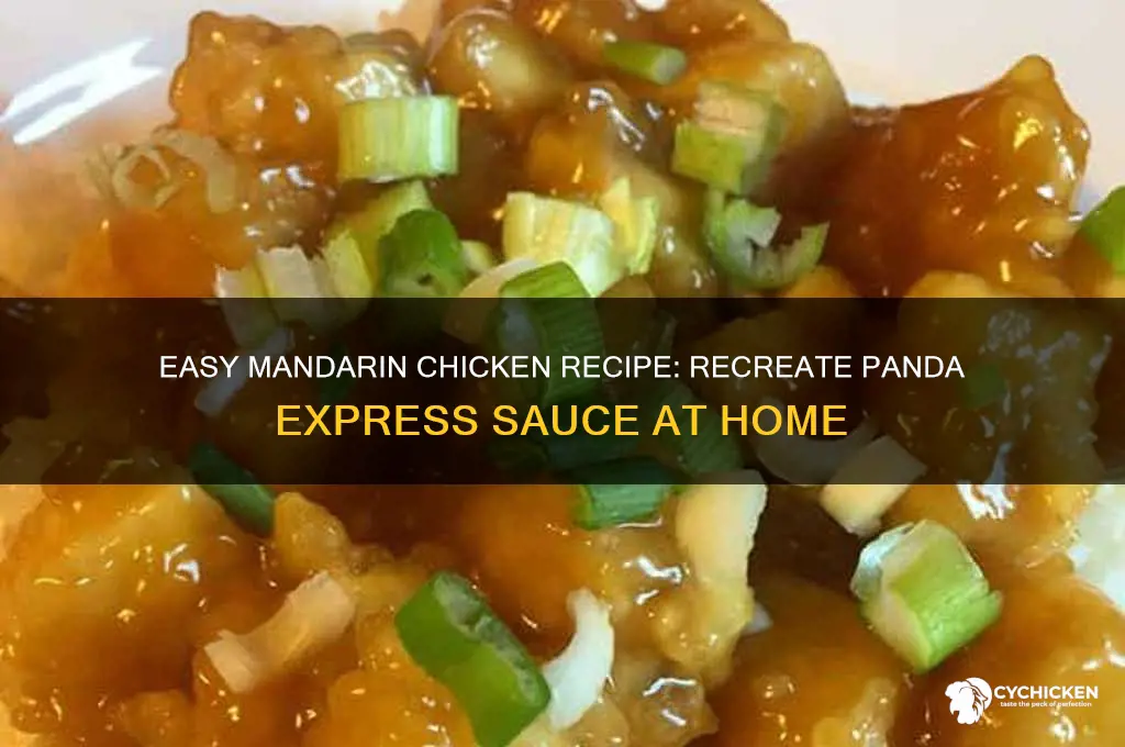 how to make mandarin chicken with panda express sauce