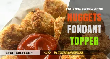 DIY McDonald's Chicken Nugget Fondant Topper Tutorial for Cakes