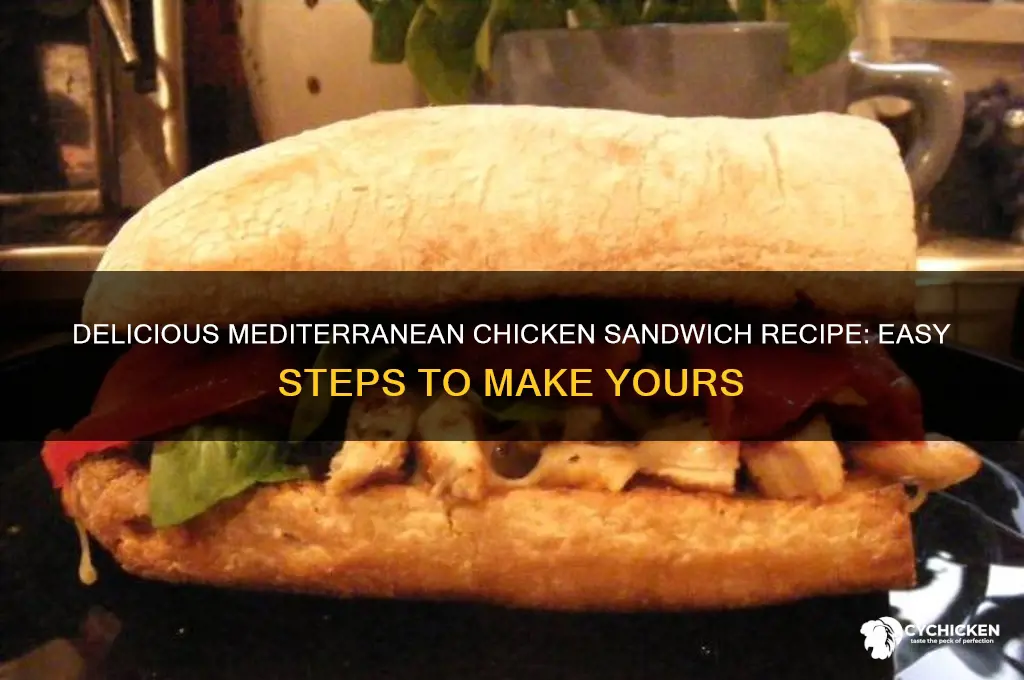 how to make mediterranean chicken sandwich