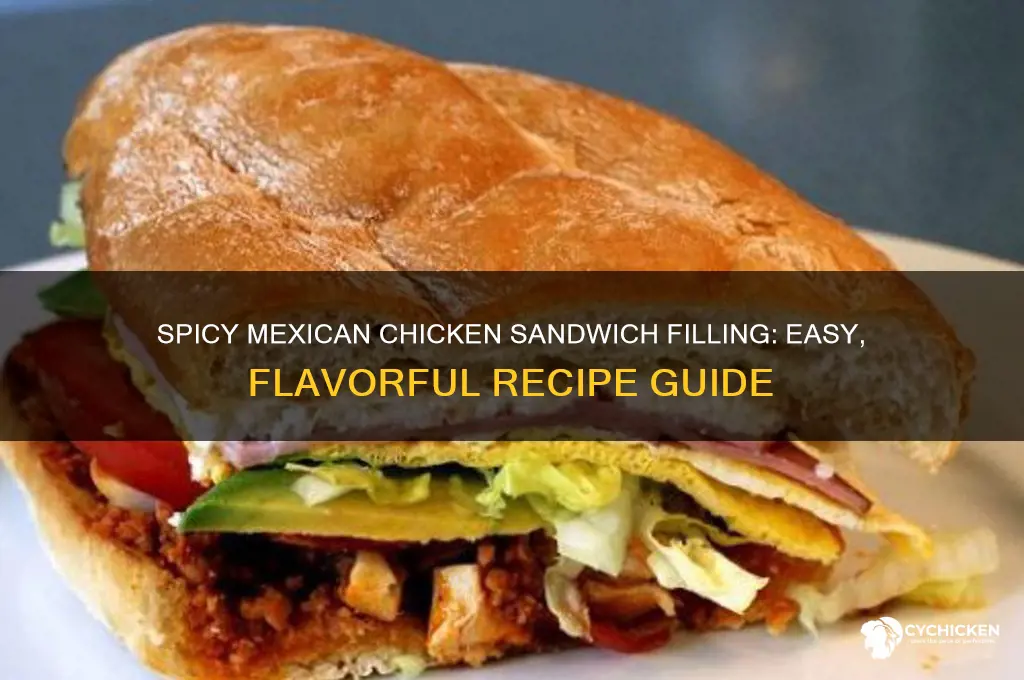 how to make mexican chicken sandwich filling