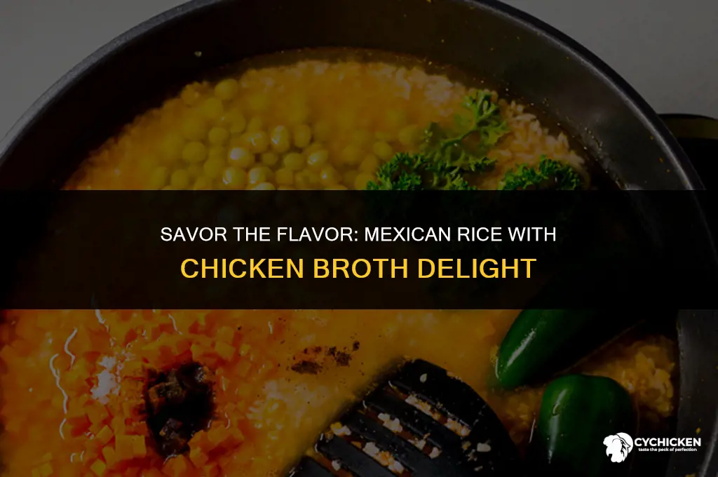 how to make mexican rice with chicken broth