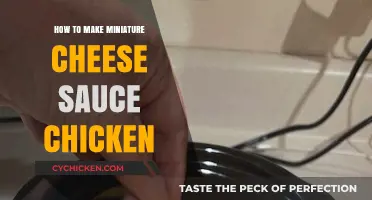 Miniature Cheese Sauce Chicken: Easy Recipe for Tiny Comfort Food
