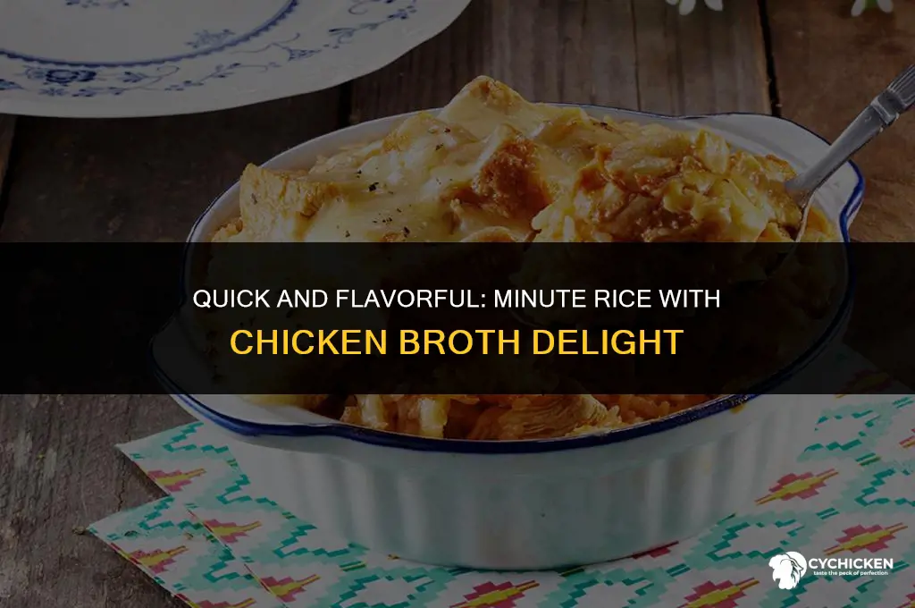 how to make minute rice with chicken broth