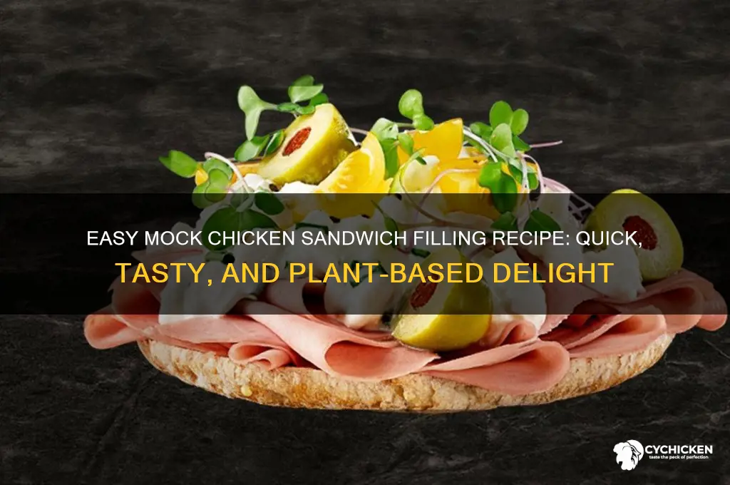 how to make mock chicken sandwich filling