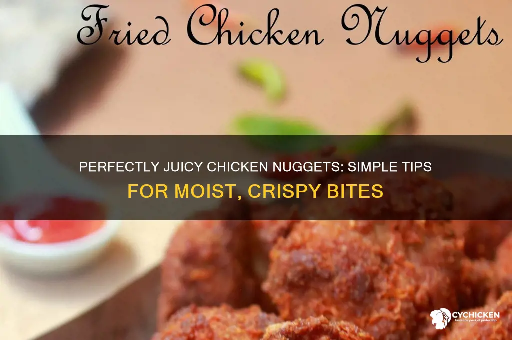 how to make moist chicken nuggets