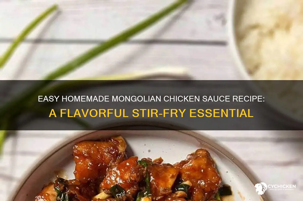 how to make mongolian chicken sauce