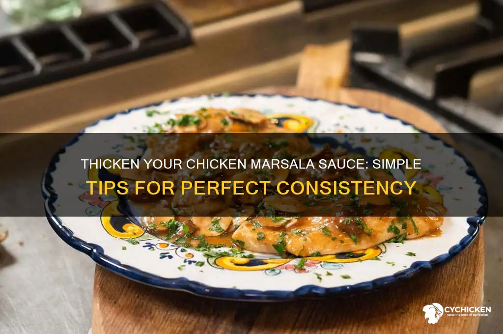 how to make my chicken marsala sauce thicker
