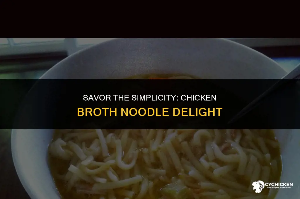 how to make noodle with chicken broth