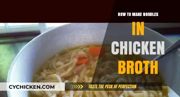 Savory Chicken Broth Noodles: A Simple Homemade Delight