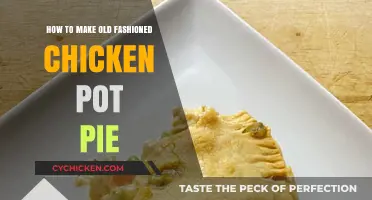 Classic Comfort: Homemade Old-Fashioned Chicken Pot Pie Recipe
