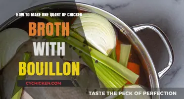 Homemade Chicken Broth: A Simple Bouillon-Based Recipe